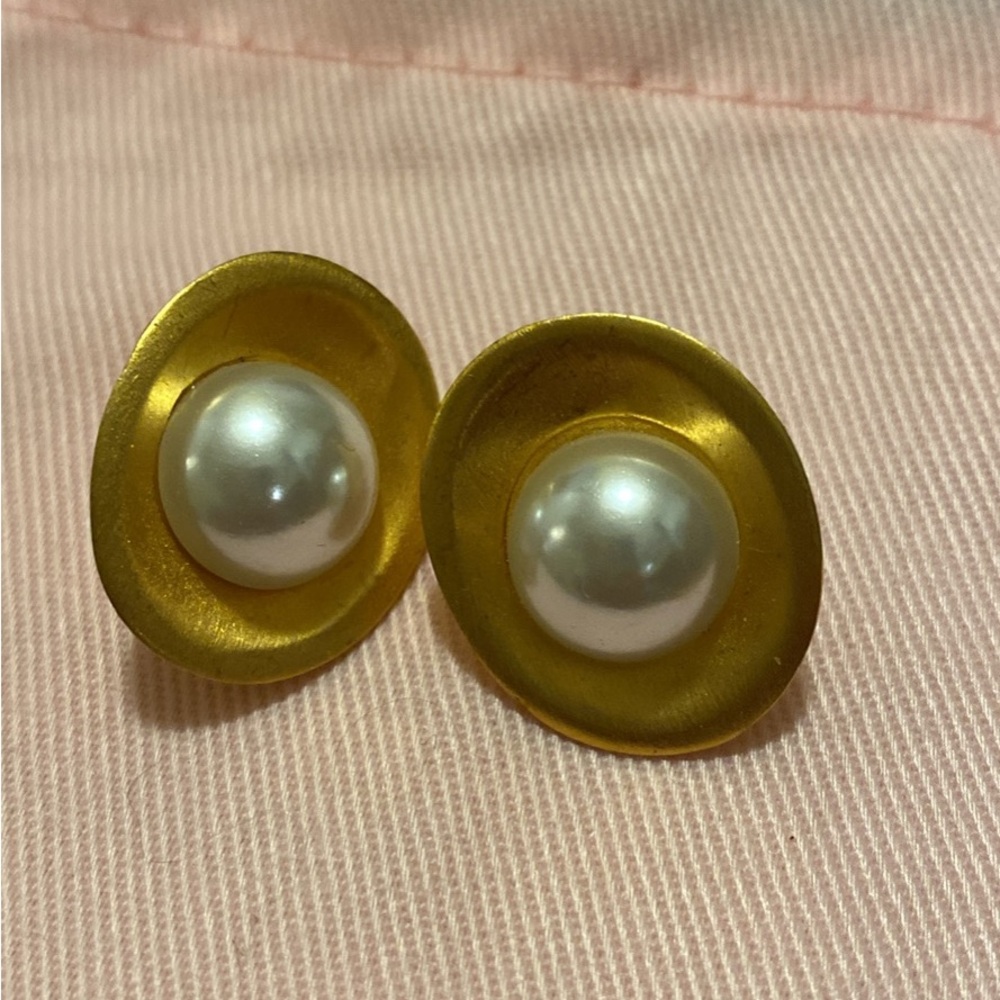 1993 MMA Faux Pearl Earrings